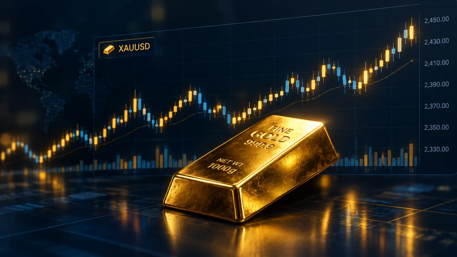 چارت آنلاین طلا (انس جهانی): راهنمای خواندن نمودار XAUUSD