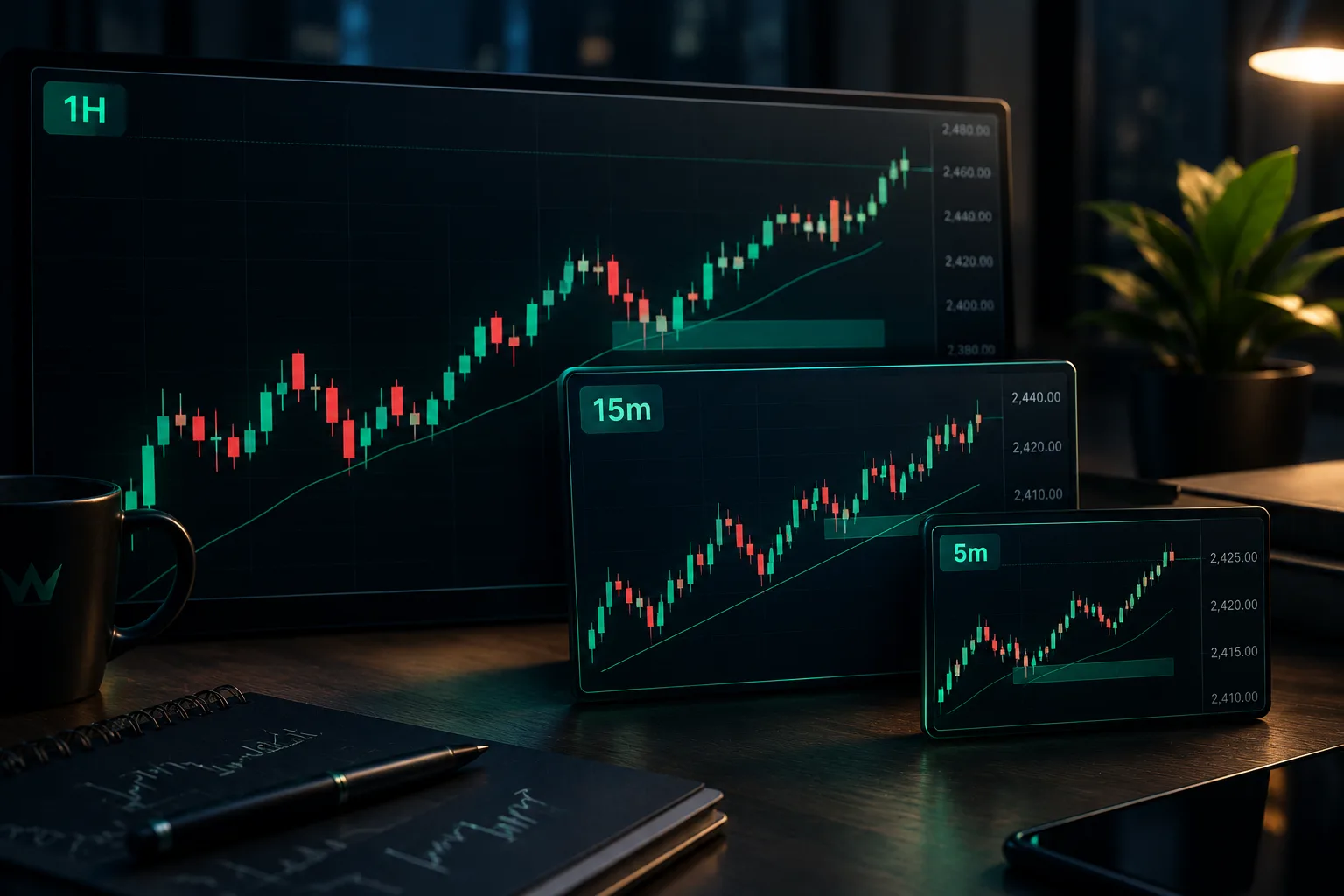 تحلیل چندتایمفریمی (Multi-Timeframe): چطور با سه نگاه، معاملات دقیقتری بگیریم؟